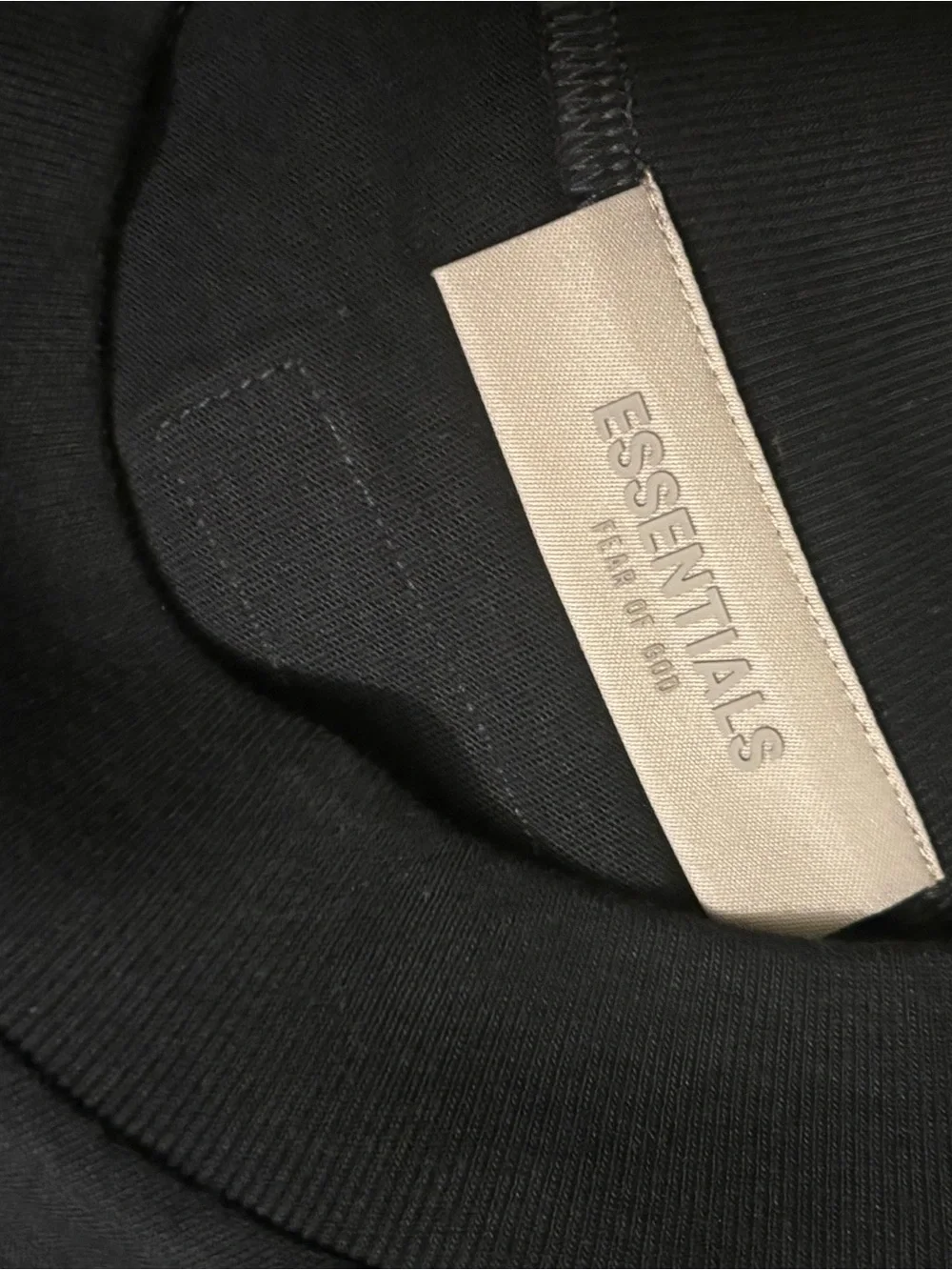Fear of God ESSENTIALS Men’s Black Crewneck Sweatshirt